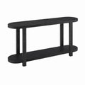 Console noire en bois composite
